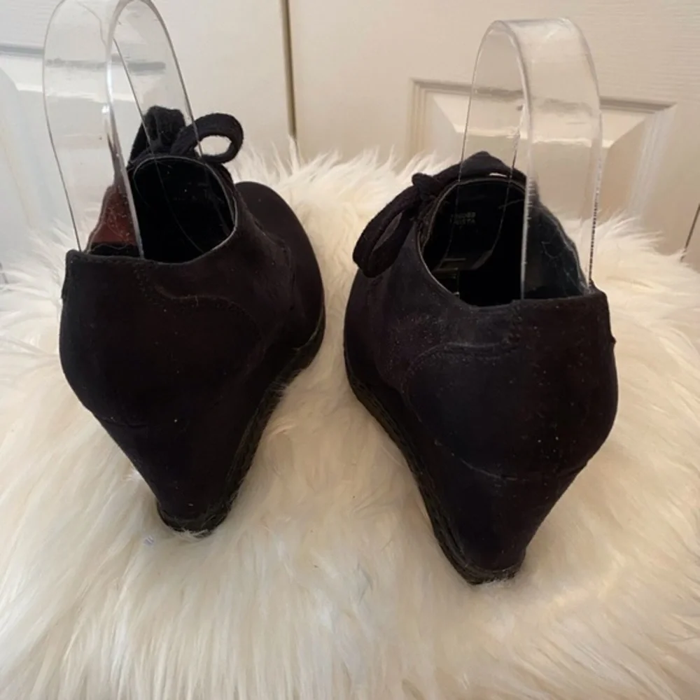 X-Appeal Black Wedge Ankle Boot Size 6